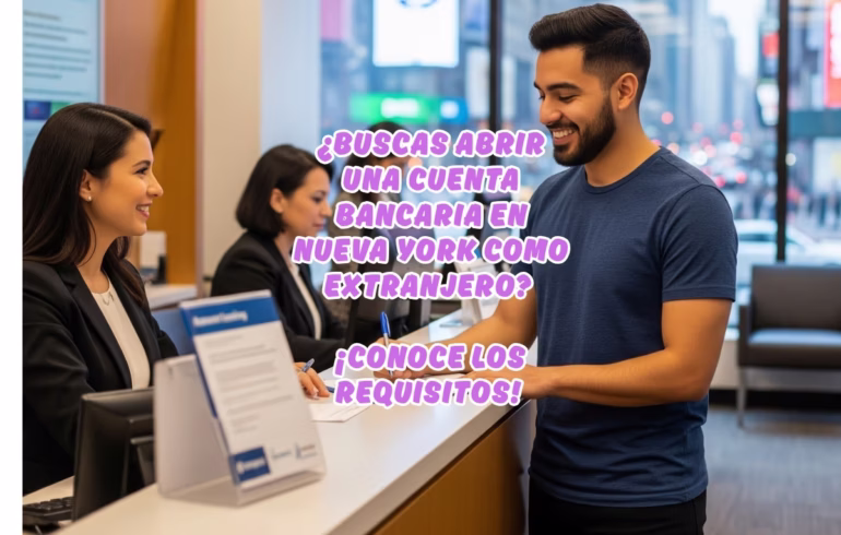 guía para abrir cuenta bancaria en Nueva York